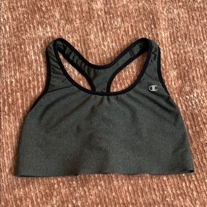 Champion dark grey sports bra